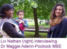 Liv Nathan and Maggie Aderin-Pockock