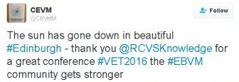 VET2016 CEVM tweet