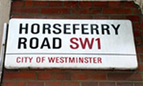 Horseferry Road road sign