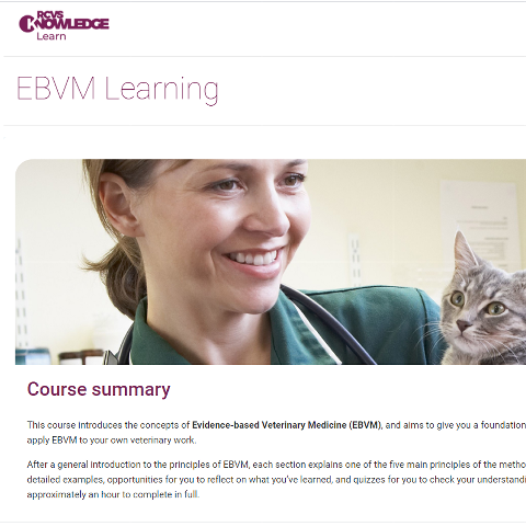 EBVM Learning course homepage